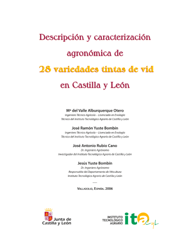 Descripción y caracterización agronómica de 28 variedades tintas de vid en Castilla y León