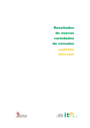 Cereales 2004-2005